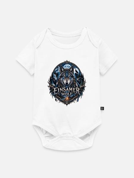 Einsam Wolf Totem - Baby Premium Kurzarmbody - Weiß