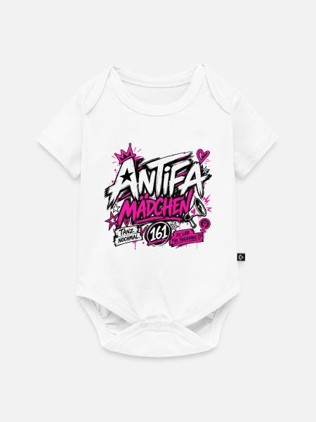 Antifa Mädchen - Baby Premium Kurzarmbody - Weiß