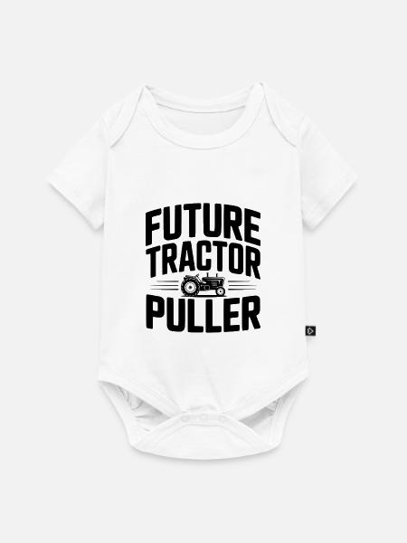 Zukünftiger Traktorzieher - Baby Premium Kurzarmbody - Weiß