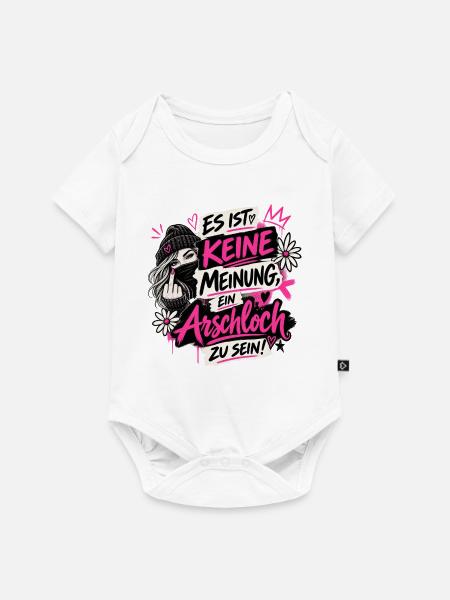 Meinungsfreiheit - Baby Premium Kurzarmbody - Weiß