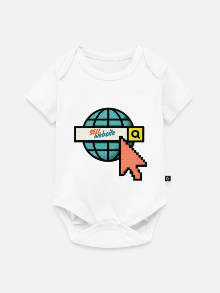 Verkaufen Sie Ihre Website - Baby Premium Kurzarmbody - Weiß