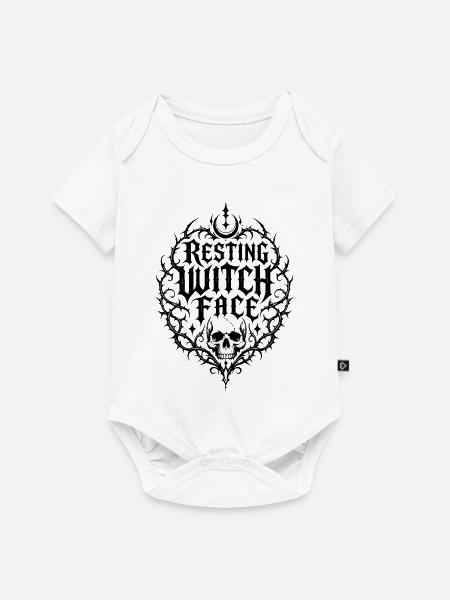 Resting Witch Face - Baby Premium Kurzarmbody - Weiß