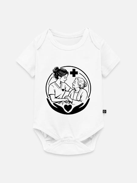 Altenpflege - Baby Premium Kurzarmbody - Weiß