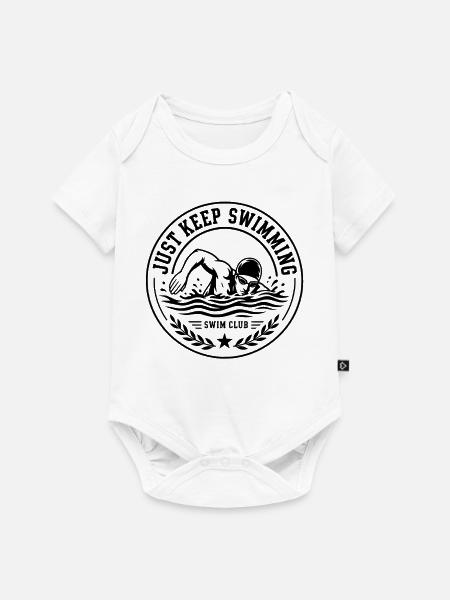 Schwimmen Swim Club - Baby Premium Kurzarmbody - Weiß
