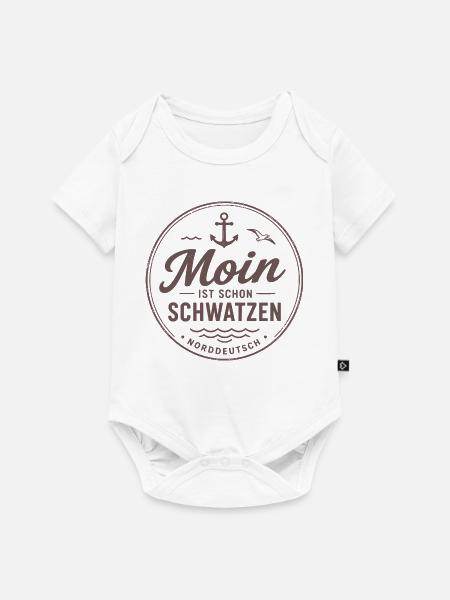 Norddeutscher Küstenhumor - Baby Premium Kurzarmbody - Weiß