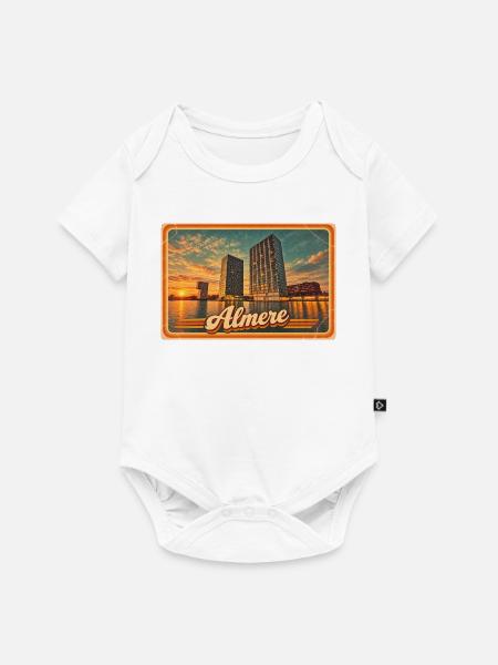 MEINE STADT - Baby Premium Kurzarmbody - Weiß