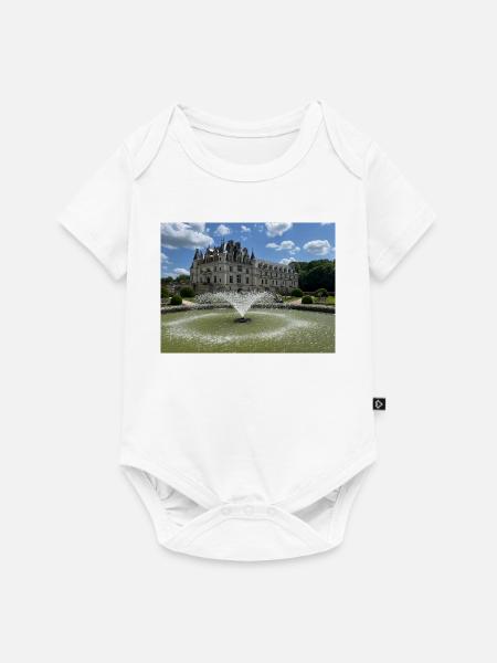 Burg von Chenonceau - Baby Premium Kurzarmbody - Weiß