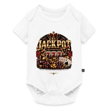 Casino - Baby Premium Kurzarmbody - Weiß - Vorne