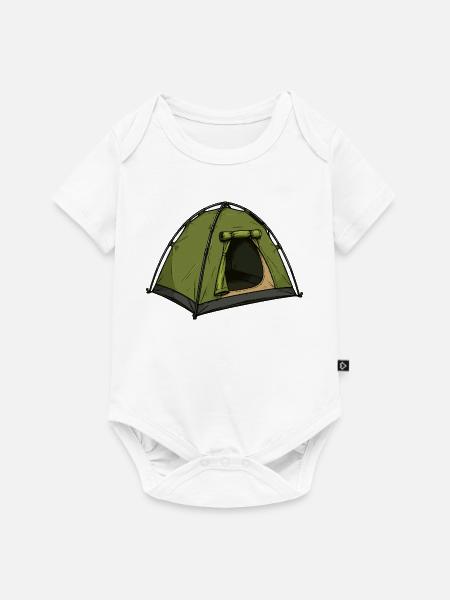 zelt - Baby Premium Kurzarmbody - Weiß