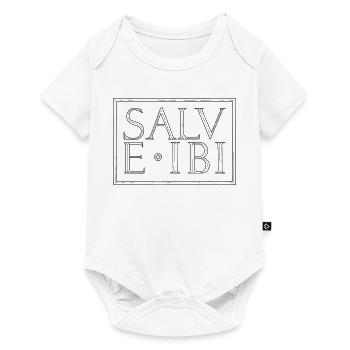 Salve Ibi (Hallo Da!) - Baby Premium Kurzarmbody - Weiß - Vorne