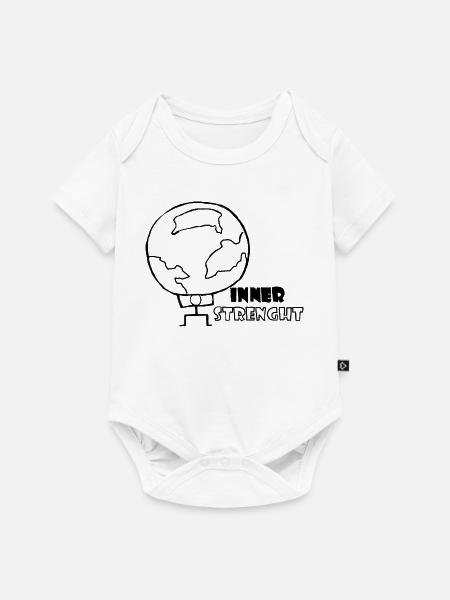 inner strength - Baby Premium Kurzarmbody - Weiß