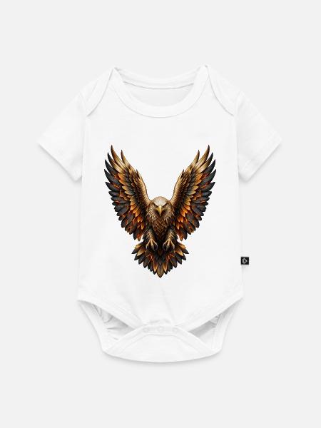 Adler - Baby Premium Kurzarmbody - Weiß