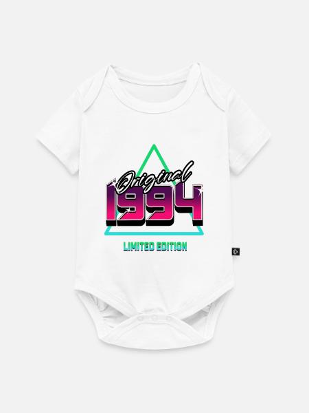 Original 1994 – 90er Jahre Retro Neon Kult Motiv - Baby Premium Kurzarmbody - Weiß