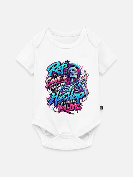 Hip Hop Is Something You Do - Baby Premium Kurzarmbody - Weiß