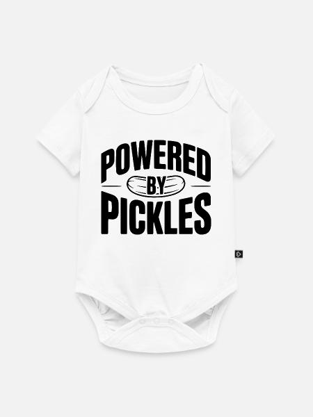 Angetrieben von Pickles - Baby Premium Kurzarmbody - Weiß