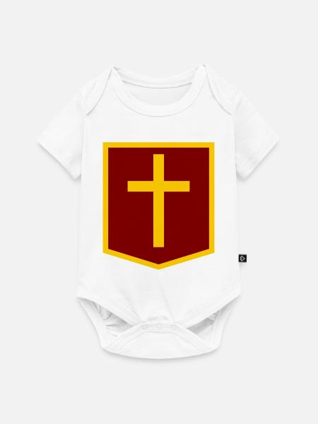 Kreuz - Baby Premium Kurzarmbody - Weiß