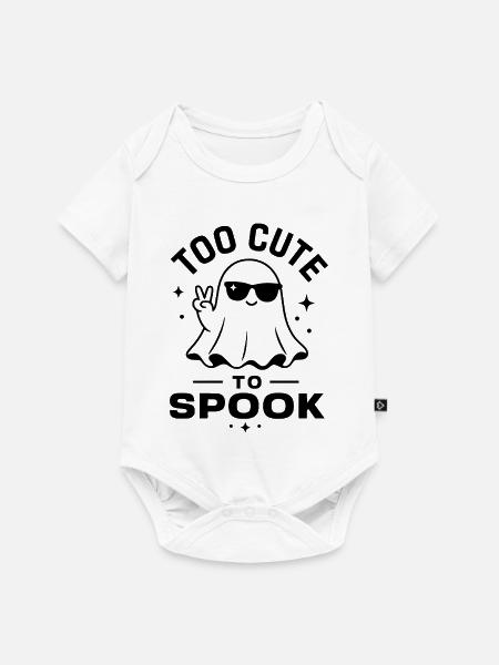 Too Cute To Spook - Baby Premium Kurzarmbody - Weiß