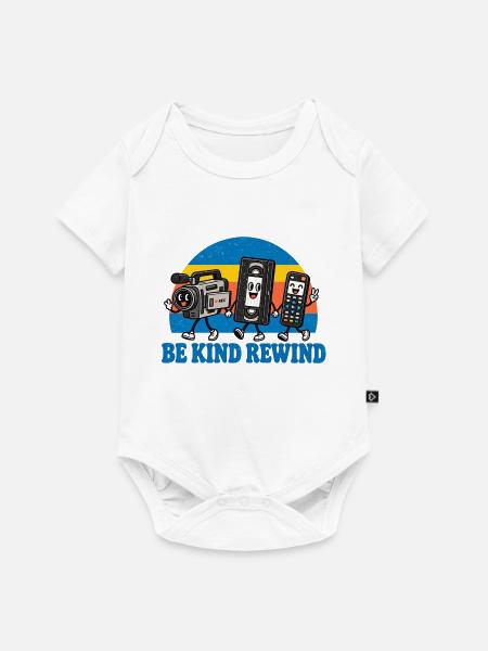 Be Kind Rewind Retro Trio - Baby Premium Kurzarmbody - Weiß