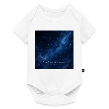 Sternenhimmel - Baby Premium Kurzarmbody - Weiß - Vorne