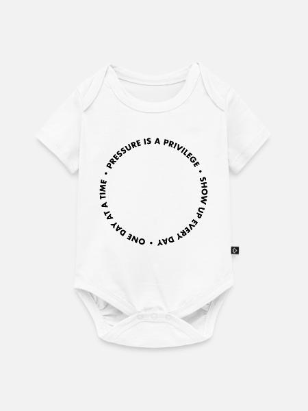 Pressure Is A Privilege Apparel  - Baby Premium Kurzarmbody - Weiß