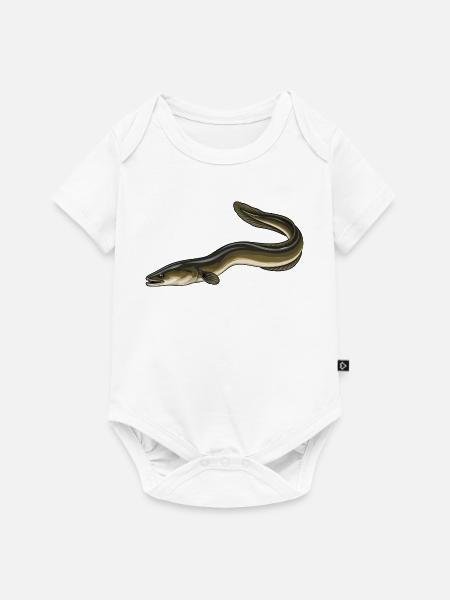 Aal Angeln - Baby Premium Kurzarmbody - Weiß