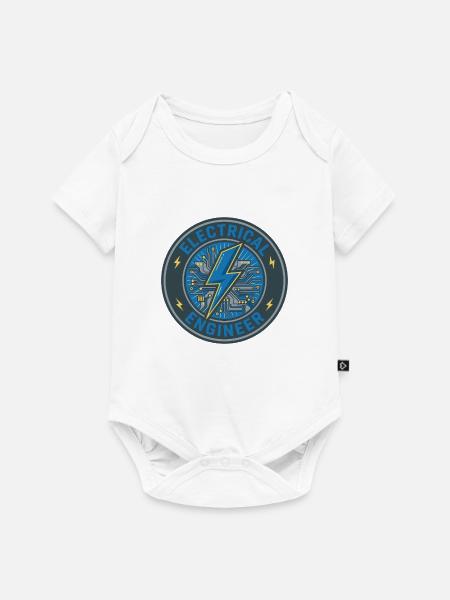 Elektroingenieur Lightning PCB-Badge-Geschenk - Baby Premium Kurzarmbody - Weiß