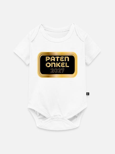 Baby Patenonkel 2027 - Baby Premium Kurzarmbody - Weiß