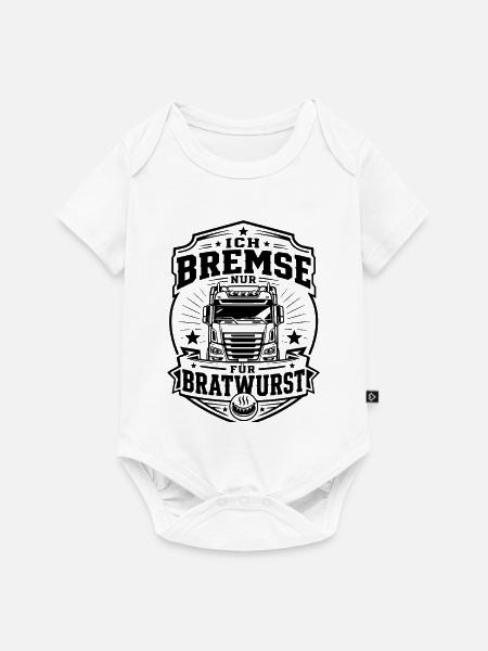Trucker Bratwurst - Baby Premium Kurzarmbody - Weiß