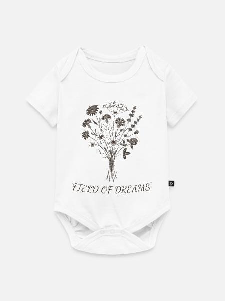 Blumenstrauß der Träume - Baby Premium Kurzarmbody - Weiß