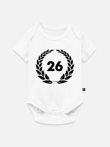 26 - Baby Premium Kurzarmbody - Weiß
