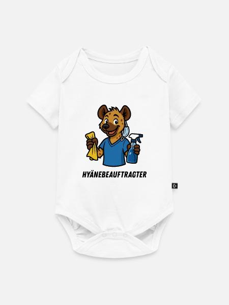 HYÄNEBEAUFTRAGTER - Baby Premium Kurzarmbody - Weiß