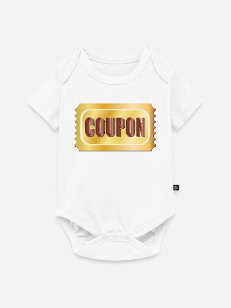 Gutscheingutschein - Baby Premium Kurzarmbody - Weiß