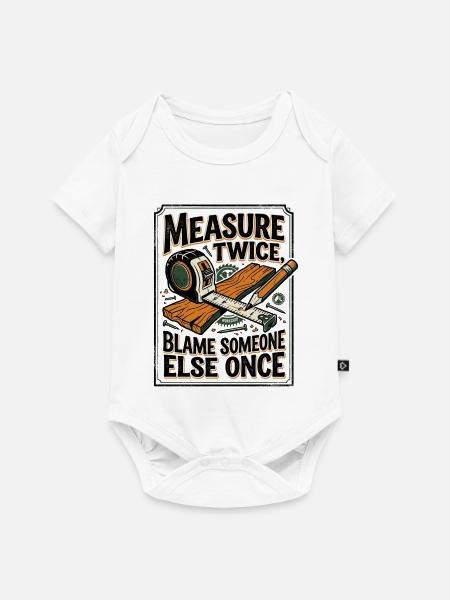 Carpenter Life – Woodworking & Tools Design - Baby Premium Kurzarmbody - Weiß
