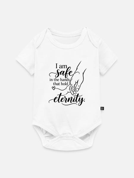 In sicheren Händen der Ewigkeit - Baby Premium Kurzarmbody - Weiß