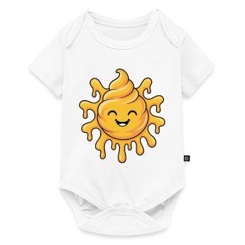 Soft-Serve Sun – Melting Sunshine - Baby Premium Kurzarmbody - Weiß - Vorne