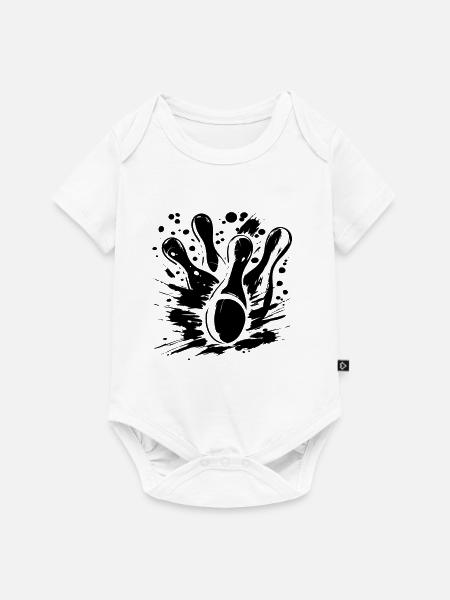 Bowling - Baby Premium Kurzarmbody - Weiß