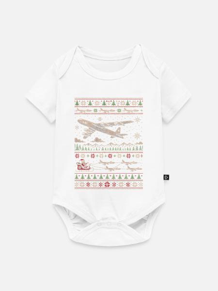 B52 Stratofortress Weihnachtspullover - Baby Premium Kurzarmbody - Weiß