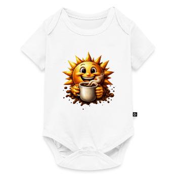 Sonnenkaffee  - Baby Premium Kurzarmbody - Weiß - Vorne