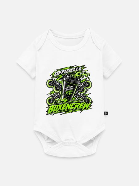 Offizielle Boxencrew Inline Speedskating - Baby Premium Kurzarmbody - Weiß