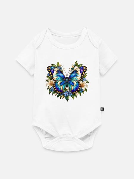 Schmetterlinge Schöner Schmetterling - Baby Premium Kurzarmbody - Weiß