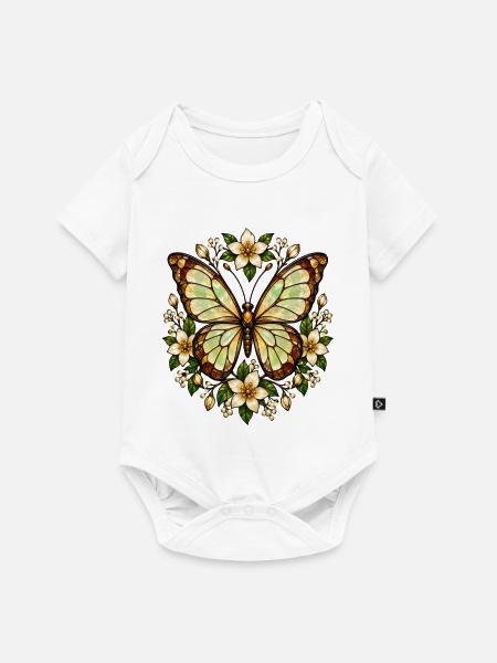 Schmetterlinge Schöner Schmetterling - Baby Premium Kurzarmbody - Weiß