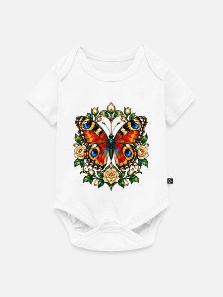 Schmetterlinge Schöner Schmetterling - Baby Premium Kurzarmbody - Weiß
