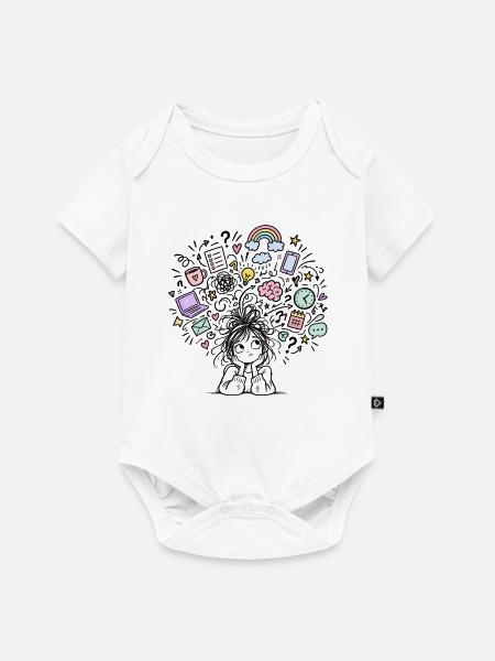 adhs-brain - Baby Premium Kurzarmbody - Weiß