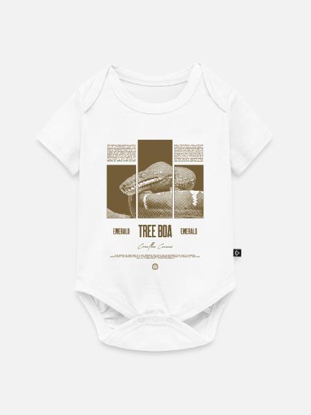 Smaragdbaumboa-Schlangenbesitzer und Reptilienhalter - Baby Premium Kurzarmbody - Weiß