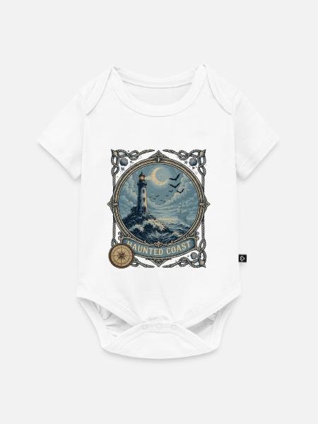 Haunted Coast Leuchtturm Küste - Baby Premium Kurzarmbody - Weiß
