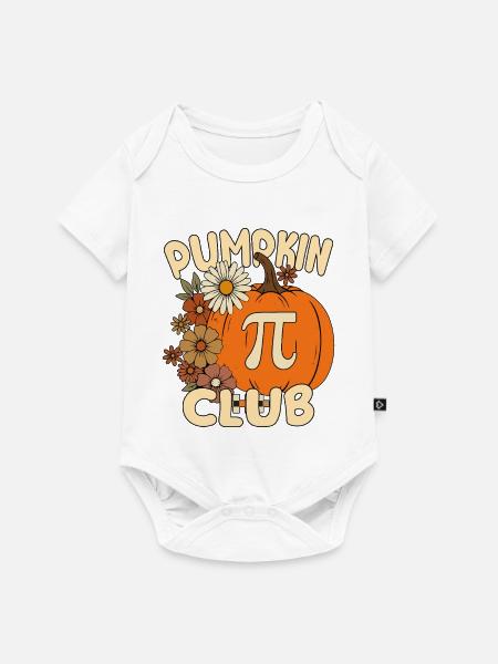 Pumpkin Pi Club Mathematik-Halloween - Baby Premium Kurzarmbody - Weiß