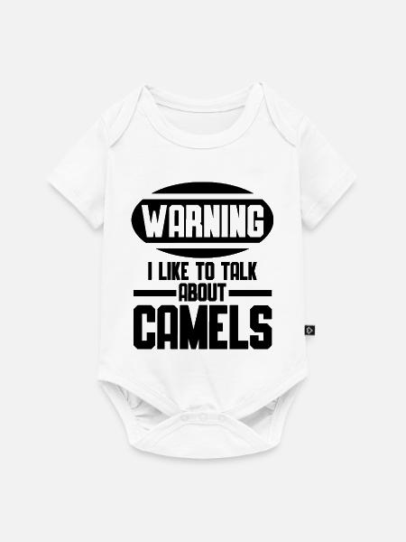 Kamel Humor Spruch - Baby Premium Kurzarmbody - Weiß