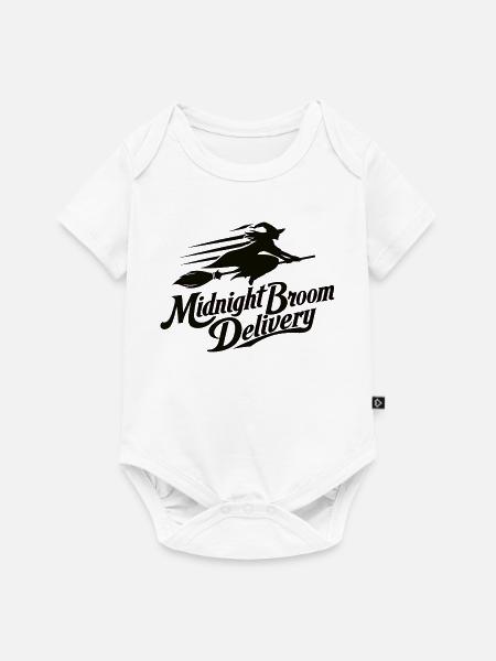 Mitternachtsbesen Lieferung - Baby Premium Kurzarmbody - Weiß