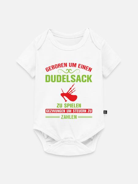 Dudelsackspieler Dudelsack Männer Geschenk - Baby Premium Kurzarmbody - Weiß