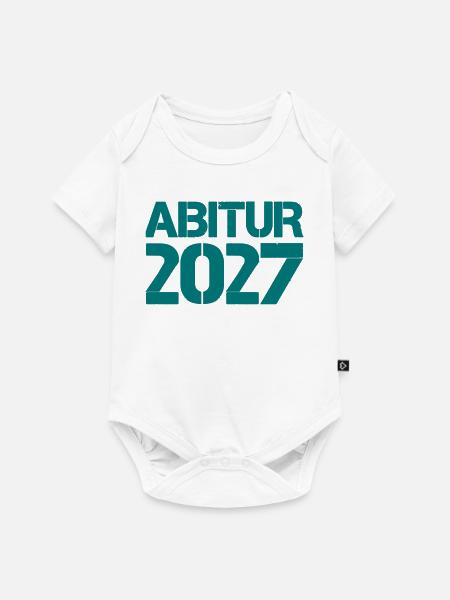 Abitur 2027 Jahrgangs-Design - Baby Premium Kurzarmbody - Weiß